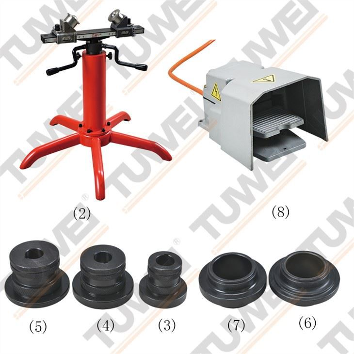 12 Inch Pipe Roll Groove Tools With Foot Switch