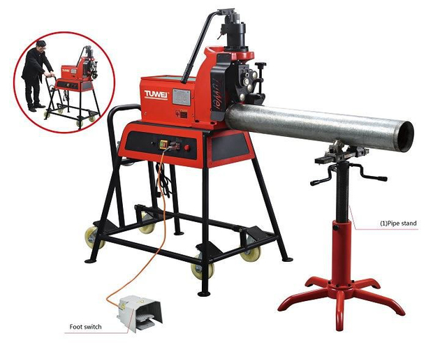 TUWEI 1500W TWG-7A Pipe Roll Grooving Machine